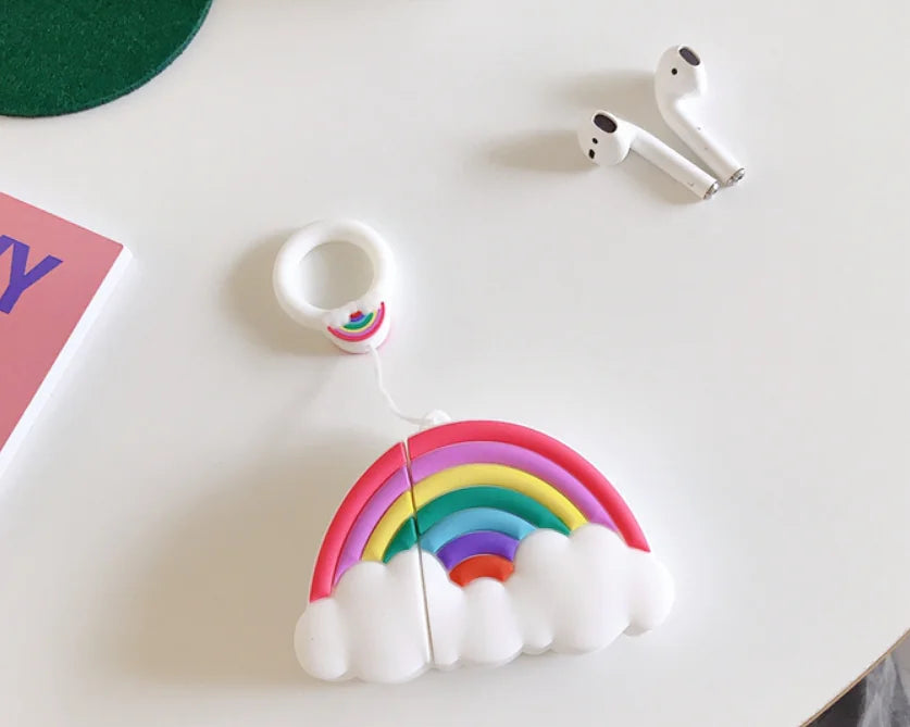 Rainbow AirPods Case for Cute Bluetooth Headphones